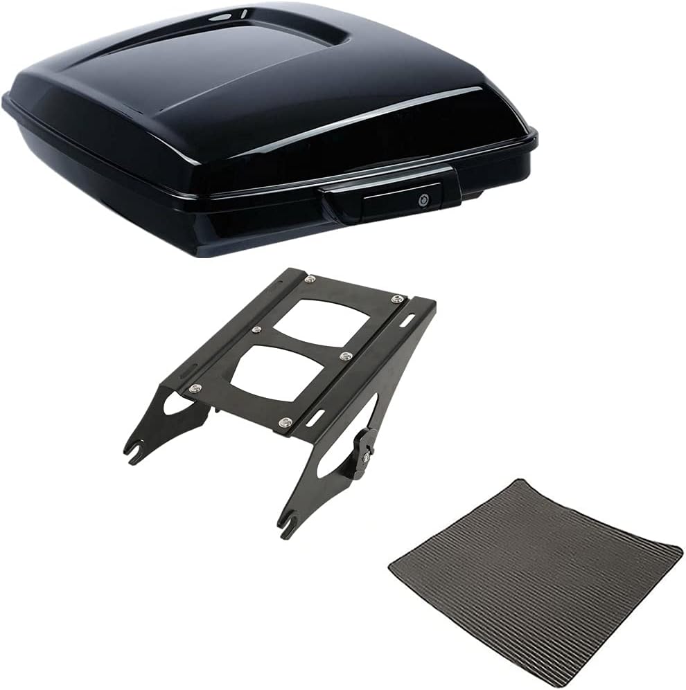 TCMT 5.5" Razor Motorcycle Trunk Detachable Two Up Mounting Rack Fit for Harley 2014-2025 Touring CVO Road King Road Glide Street Glide Electra Glide Pack