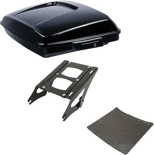 Miniatura 26 de TCMT - Caja de maletero para motocicletas Black Latch Razor con almohadilla de respaldo para Harley Touring 2014-2025 CVO Road King Road Glide