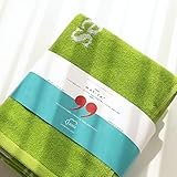 Luzia Workout Towels with Motivational Quotes for Sweat (Pack of 2) - mot-to Lightweight and Super Absorbent for Exercise, Workout, Fitness, Pickleball, Gym, Yoga, Running and Travel (Green)