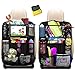 2Pcs Organisateurs de Voiture, HE-TOP Imperméable Protège Siège Voiture Kick Mats, Protection de Siege Voiture Organisateur Siège Arrière de Voiture avec Transparent iPad Holder pour Enfants