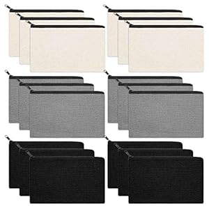 bobotron Canvas make-up tassen canvas rijst sluiting zak potlood etui lege DIY ambachtelijke tassen cosmetica tas voor…