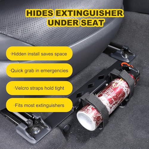 Fire Extinguisher Mount Kit Compatible with Toyota Land Cruiser 250 Prado J250 LC250 2024 2025 2026 Accessories, Under Seat Adjustable Quick Release Roll Bar Fire Extinguisher Holder by Heutamo - Image 6