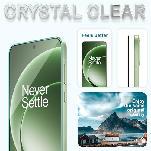 Image of ArmourPro Tempered Glass for OnePlus 15R - 9H Anti Scratch Screen Protector, Edge to Edge Coverage, HD Clarity, Smooth Touch, Case Friendly | Black, Pack of 2