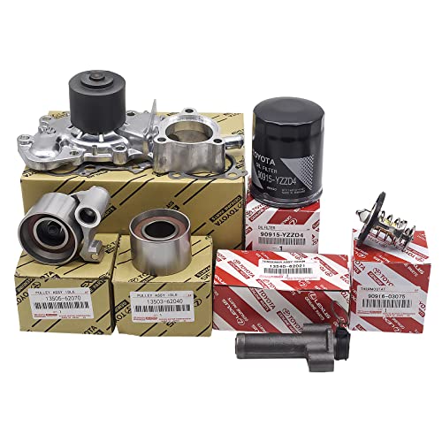 Swr Engine Timing Belt Kit With Water Pump Compatible With Tacoma Tundra 4Runner 3.4L V6 16100-69398-83, 13540-62021, 90916-03075, 13568-Yzz03, 13505-62070 Replaces # Tkt-025 #TOP3