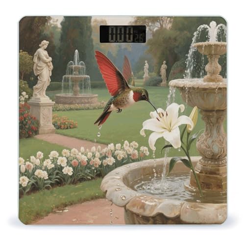 Báscula Digital de Baño Hummingbird Garden LCD 400 lb