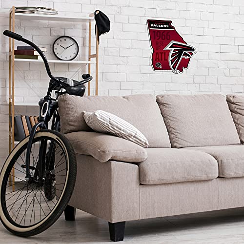 Image of Rico Industries NFL Football State Shape Shape Cut Pennant - Home and Living Room Decor - Soft Felt EZ to Hang