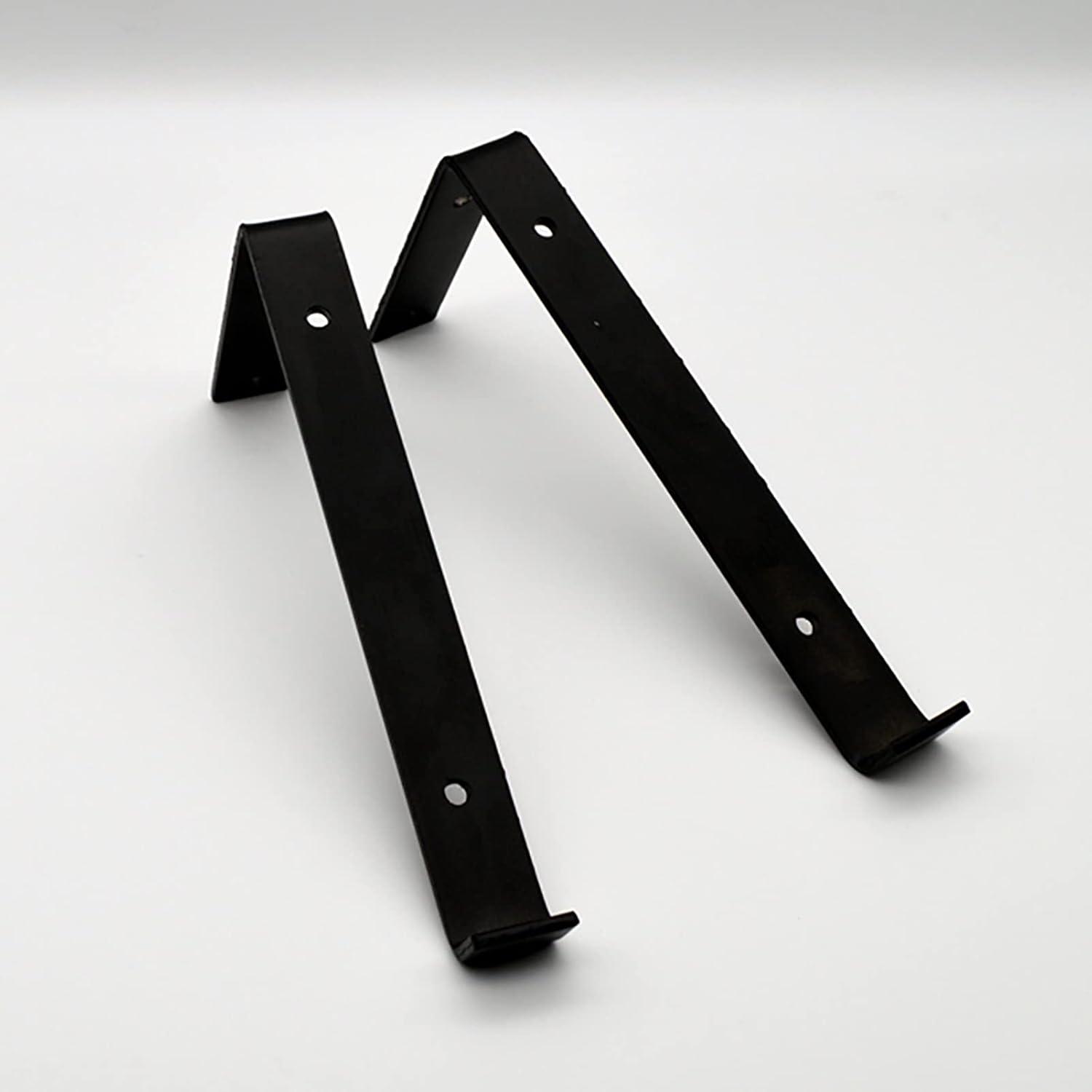 2 Pack Heavy-Duty Shelf Brackets,6/8/10Inch Lip Shelf Bracket,Metal Shelves Wall Mount Shelf,Floating Shelves Brackets,Shelf Supports with Screws