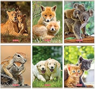 Notebook A5, 16 sheets in a double line, Animals
