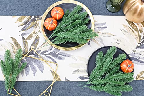 Meiliy 35Pcs Artificial Greenery Xmas Pine Picks Pine Leaves Pine Twigs For Crafts Indoor And Outdoor Christmas Holiday Home Garden Decor #TOP2
