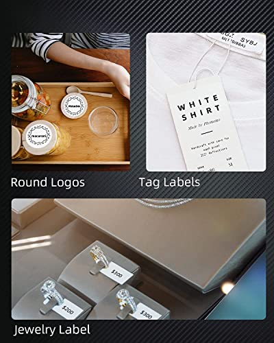 Image of Phomemo M110 Bluetooth Thermal Label Maker Machine, Wireless Portable Address Mailing Barcodes Sticker Small Label Printer, Compatible with Android & iOS Apply to Price Tag, Clothing, Jewelry, Retail