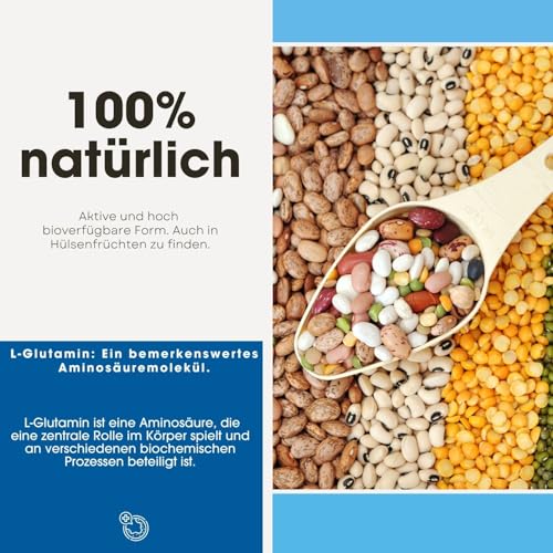 Fair & Pure® - L-Glutamin Kapseln 750mg - 180 Kapseln - Aminosäure in freier Form - vegan