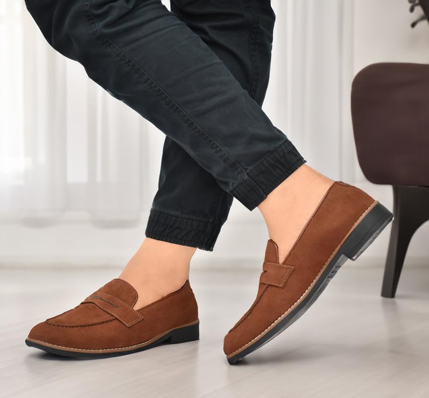 Image of Ariwa Casual Loafers Shoes for Men (Tassel) Brown,9 UK