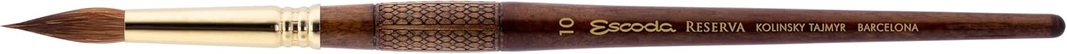 Escoda | Watercolour | Artist Set John Yardley | Size 6,10,12 | 3 Brushes | Kolinsky-Tajmyr Sable Hair | Round Pointed | for Landscapes
