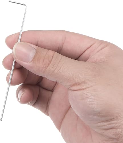 Miniatura 5 de uxcell Llave hexagonal de extremo de bola de 116", herramienta de reparación CR-V de brazo largo en forma de L, SAE 4 piezas