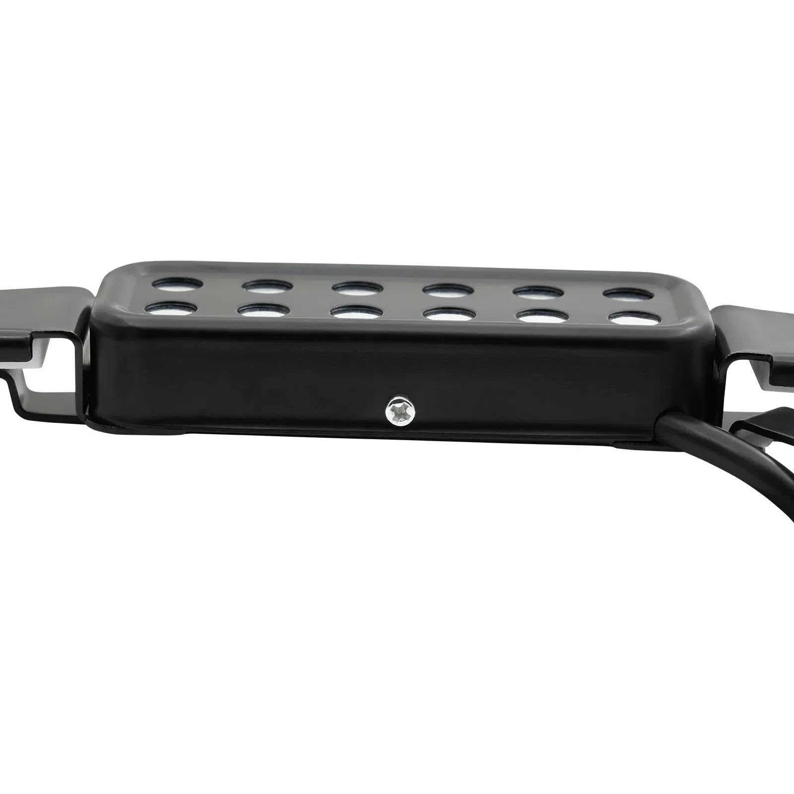 Pickup per buca acustica a 12 fori sensore magnetico con cavo audio da 6.35 mm da 3 m accessori e ricambi per chitarra Pickup Chitarra Acustica(P-012 Black)