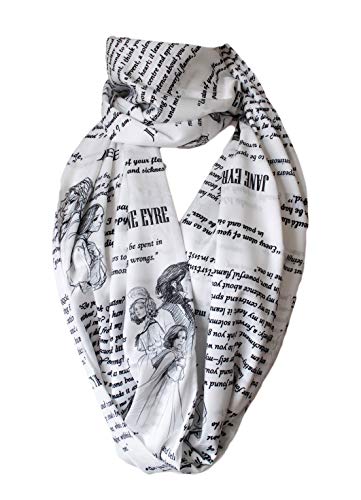 Etwoa Charlotte Bronte Jane Eyre Book Infinity Scarf Circle Loop Scarf2