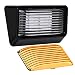 Leisure LED RV Exterior Porch Utility Light - 12v 280 Lumen Lighting Fixture. Replacement Lighting for RVs, Trailers, Campers, 5th Wheels. Black Base, Clear and Amber Lens Included (Black, 1-Pack)