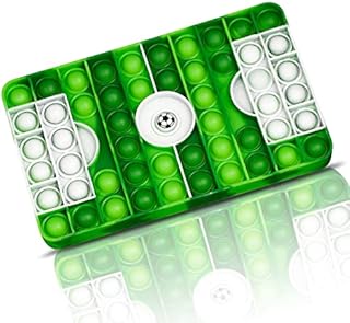 FRIUSATE Bubble Poppet Fidget Toy, Silicone Push Pop Fidget Sensory Toy, Popping Fidget Stress Relief Toy for Parent-Child, Friends, Gift, Party(Green Football Field