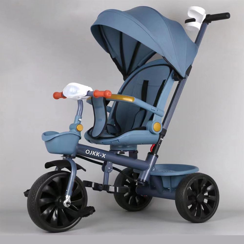 Amazon.co.jp: 子供三輪車 ベビーカー ペダル付き三輪車 1台6役 三輪車