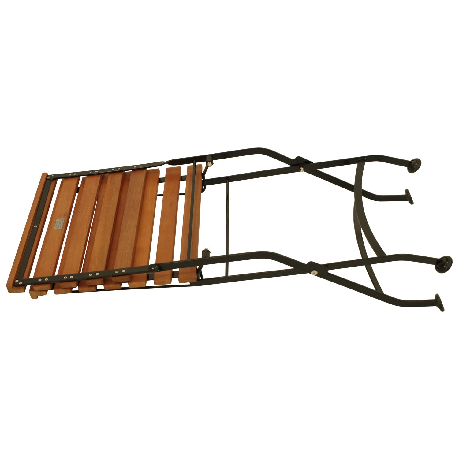 DEGAMO Klappstuhl Gartenstuhl HOFGARTEN, Gestell Flachstahl schwarz pulverbeschichtet, Belattung Eukalyptus Hartholz, klappbar, Outdoor, 2 STÜCK