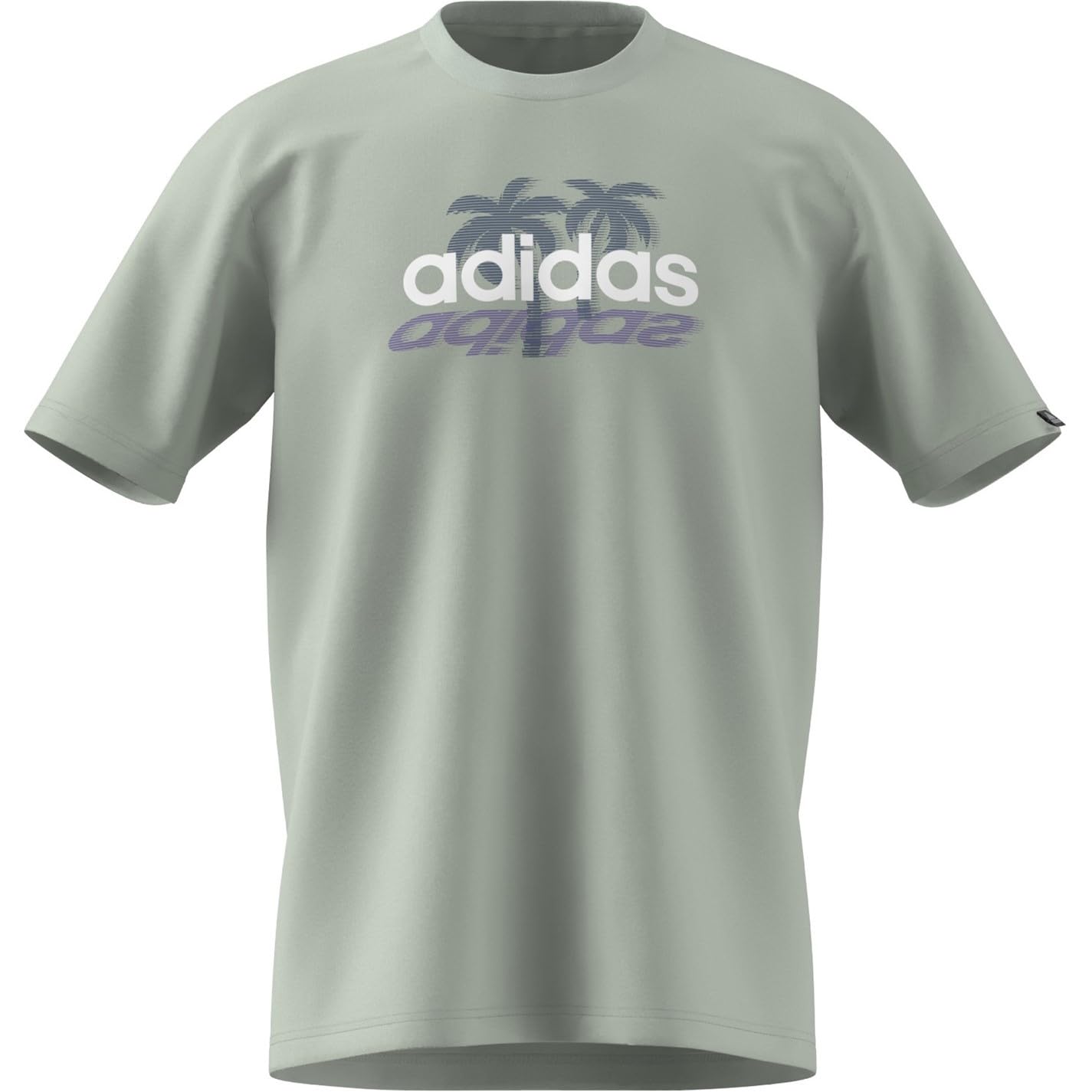 adidas Mens Graphic Logo T-Shirt Linen Green L