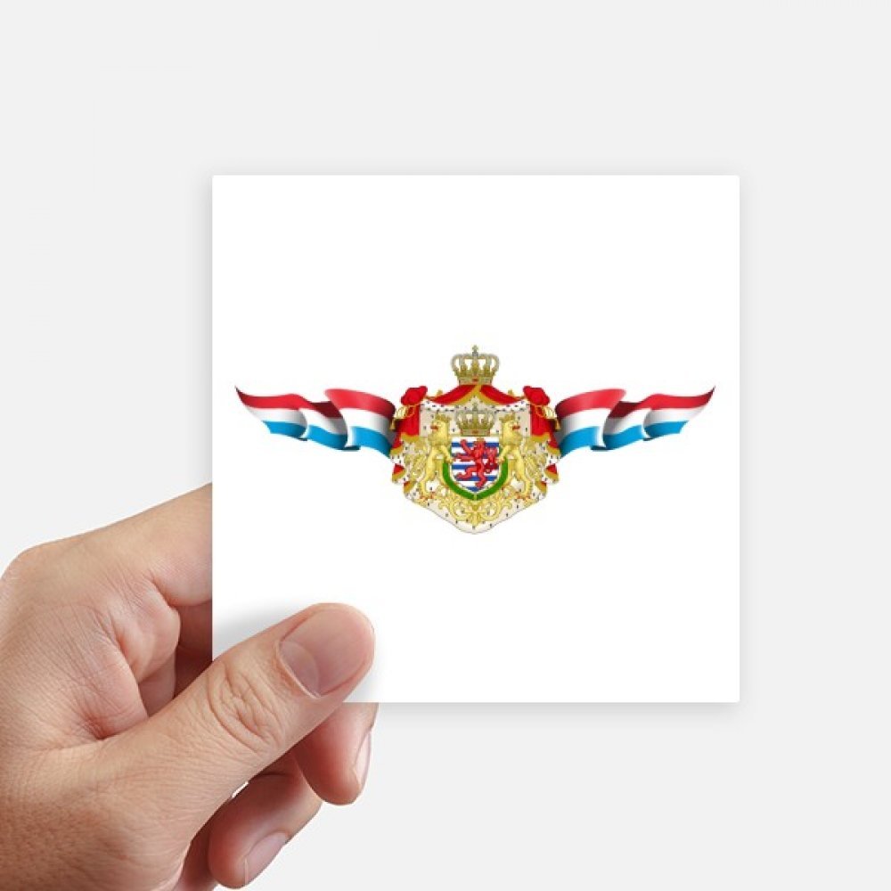 Autocollant drapeau Luxembourg carré 10cm DIYthinker pour sticker mur et valise x8