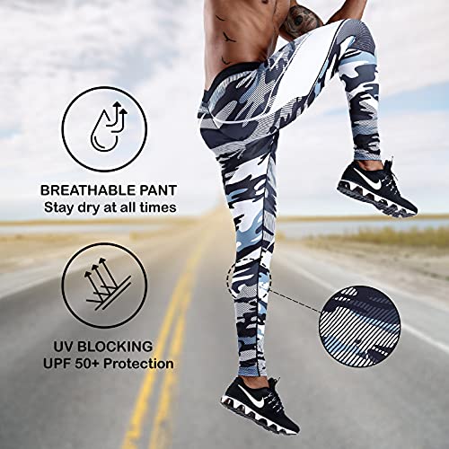 Image of OEBLD Compression Pants Men Thermal Underwear Set Base Layer Dry Tights Gym Running Leggings Long Sleeve Shirt