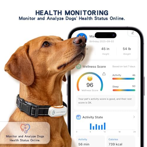DBDD AI GPS Dog Tracker, Virtual Fence & AI Health Monitor, Waterproof - Image 5