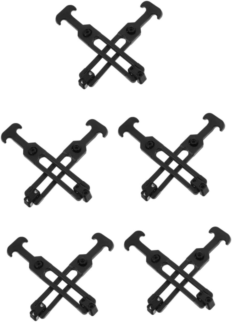 VILLCASE 10pcs Elastic T-Handle Latches Rubber Draw Latches for Tool Box -Absorbing Design Easy to Install for Outdoor and Indoor Use