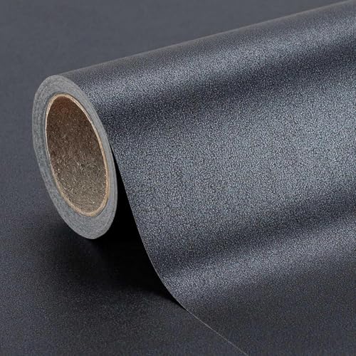 MAYPLUSS Black Wrapping Paper Roll Thick Gift Wrap Paper Featuring Solid Color Pearly-Lustre for Wedding Birthday Anniversary Baby Shower Graduation Mothers Day Christmas 17 Inch x 16.4 Feet
