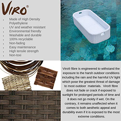 Floating Pool Tray Floating Serving Tray Table & Bar - Swimming Pool Floats for Adults, Spas, & Pool Parties - Floating Tray for Pool Serving Drinks, Floating Brunch, Food on the Water - White by WAHOO LIVING - Image 2