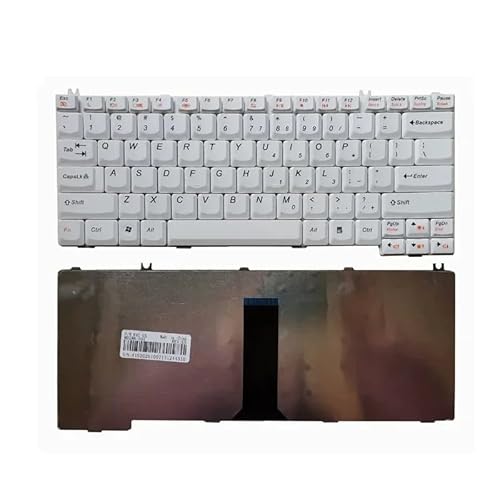 FANFAOZ Tastiera per Laptop per E41L K42L E42T E42A E42G E41G G230 V300 V 550A C100 C200 V100 V200 V350 E23(White)