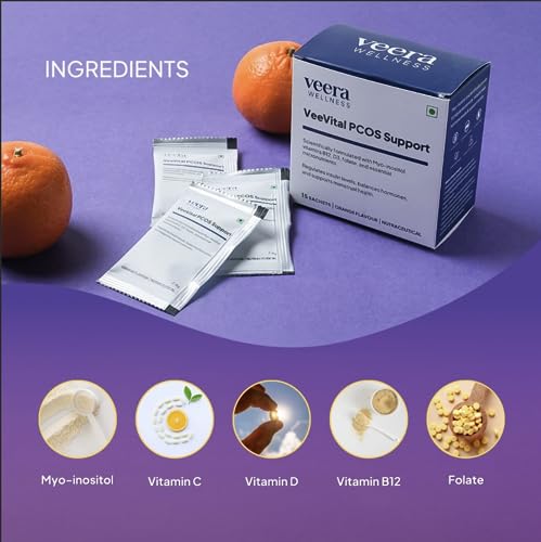 Veera Health | VeeVital PCOS Supplement | Formulated By Top Doctors | Regularize Periods & Improve Fertility | Contains Myo-Inositol & Essential... - Image 5