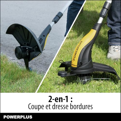Coupe-bordure Powerplus 400 W pour tailler facilement l'herbe des massifs