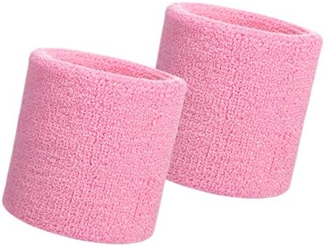 HANERDUN Sports Wristbands Sweat Wrist Sweatbands For Men And Women Terry Cloth Wrist bands Sweat For Gym Running Basketball Tennis Working Out