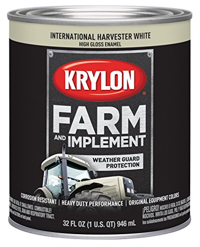 Image of Krylon 2034 Farm & Implement Brush, High Gloss, International Harvester White, 1 Quart Architectural Paints
