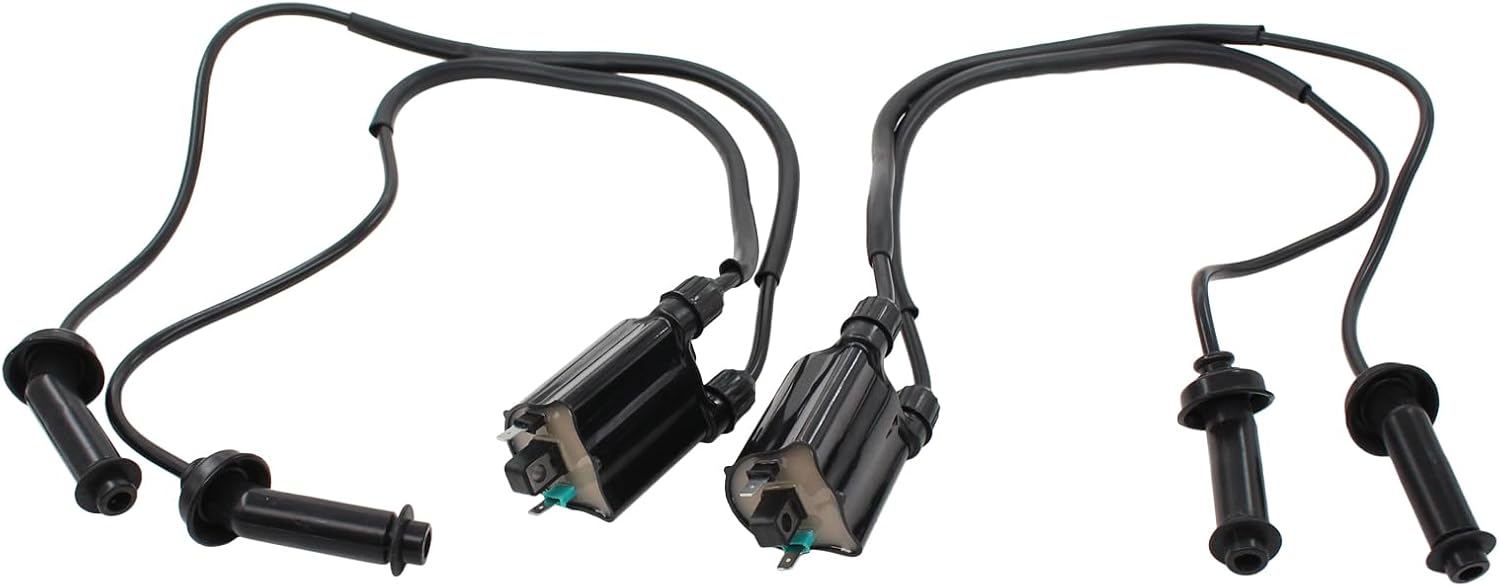 ApplianPar 2Pcs Ignition Coil with Spark Plug Cap for Honda Shadow 1100 ACE 1100 Aero 1100 Spirit 1100 Sabre 1100 VT1100