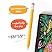 ELETIUO Silicone Case Compatible with Apple Pencil 2nd Generaion Cover,Protective Holder Grip Sleeve with Cap Accessories Compatible with iPad Pro 11 12.9 inch,Yellow