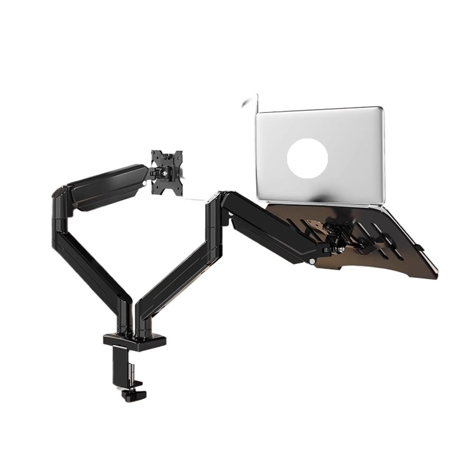 Ikpgbzxm One Screen Monitor Stand Robotic Arm Desktop Rotation Screen Suspension(One Screen)