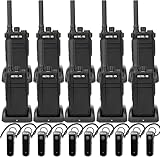 Retevis RB37 New Version,Bluetooth Two Way Radio,2 Way Radio with Earpiece,2000mAh, Headset Walkie Talkies Wireless for Mechanic, Church, School, Dental, Hotel (10 Pack)