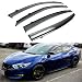 Cuztom Tuning Fits for 2016-2018 Nissan Maxima VIP JDM Clip-on Type Smoke Tinted Window Visor with Black Trim