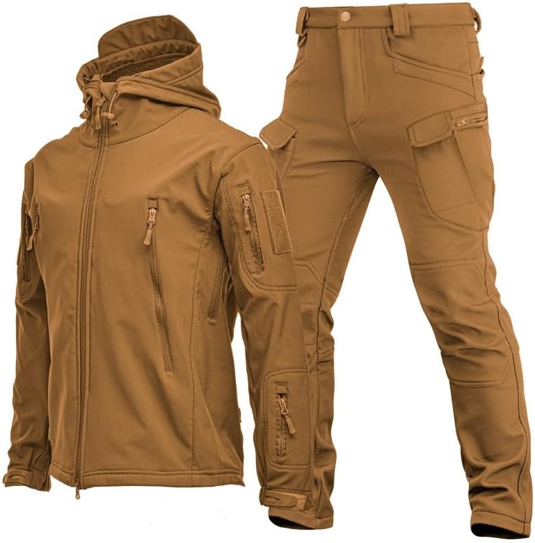 Conjunto deportivo para hombre, pantalones tácticos de carga para exteriores, multicámara, ropa militar, uniforme táctico, trajes de dos piezas