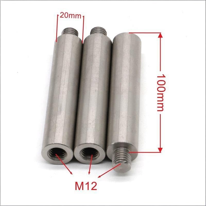 Varilla de extensión M12 universal de aluminio para equilibrar contrapesos de telescopio 4