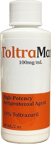 Toltrazuril 10.0% para caballos, perros, gatos, 60mL2 onzas, para animales fuera de la cadena alimentaria