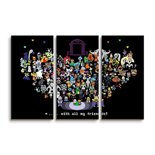 Undertale Q[ A[gpl 3 G _  ʐ^ A[g |X^[ t[ Ǌ| A[gt[ CeA G A[g{[h CeA pl A[g (ؘgt̊i) (A,40cmX80cmX3pcs)