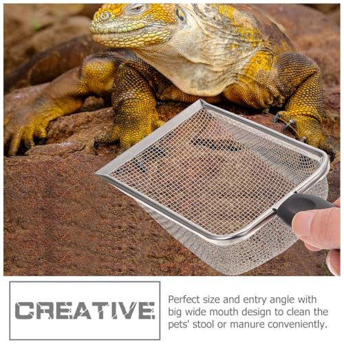 Palas y filtro para arena de reptiles de acero inoxidable SOLUSTRE para terrarios interiores 6