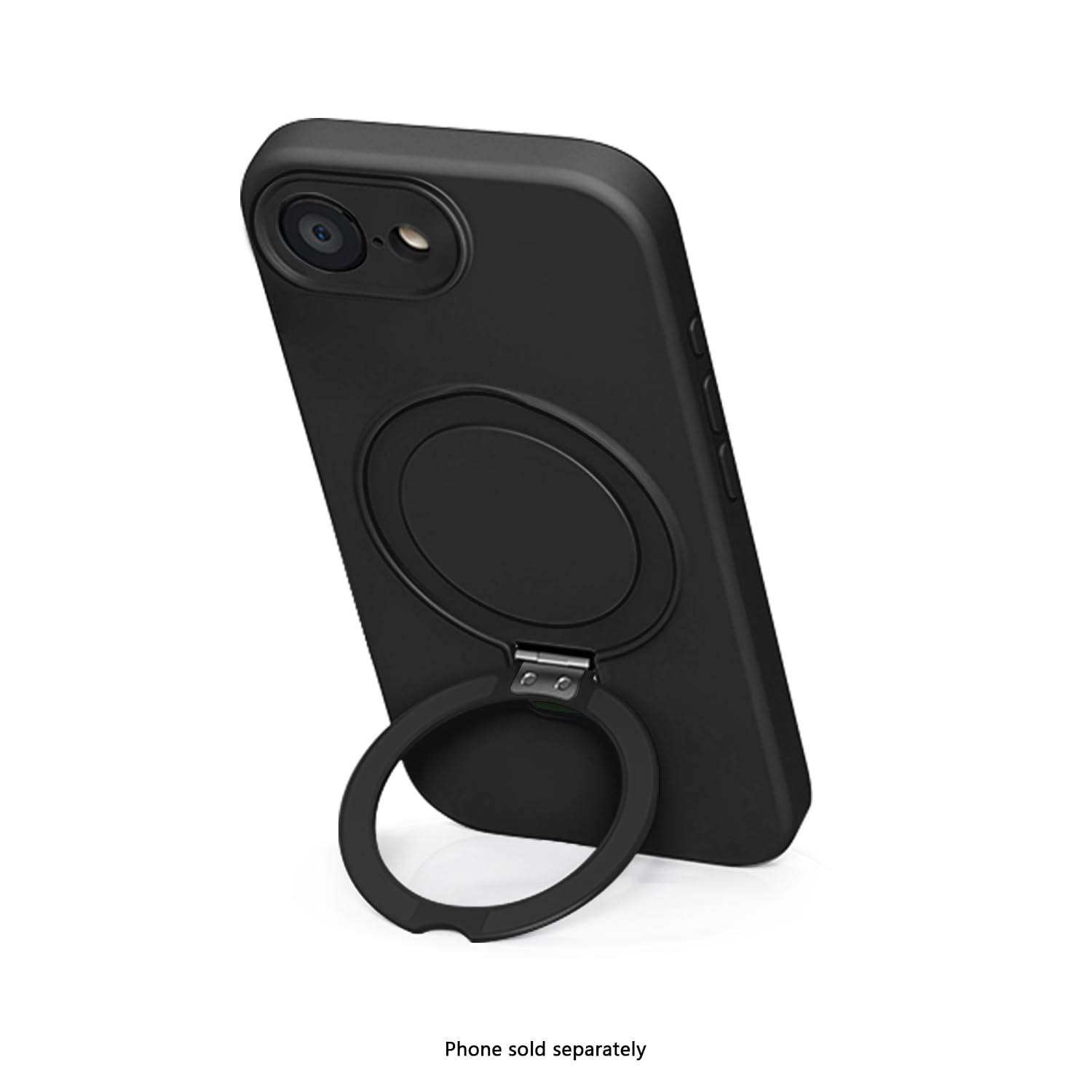 SaharaCase - Custodia in silicone con supporto compatibile con MagSafe per iPhone 17e e iPhone 16e, Scorpion Black, (CP00810)