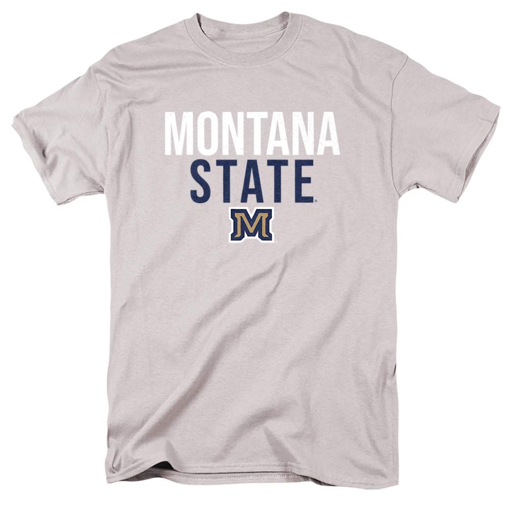 Montana State University Official Stacked Unisex Adult T Shirt