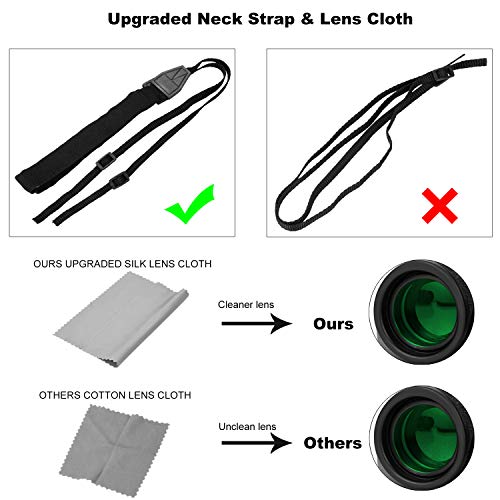 occer 12 x 25 HD Kompaktes Fernglas für Erwachsene und Kinder, langes weiches Fernglas mit Augenabstand, Bak4-Prisma… – Bild 5