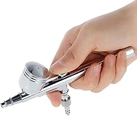 Vista 5 de kit juego de aerógrafo de pistola, 0.3 mm, alimentado por gravedad, acción dual